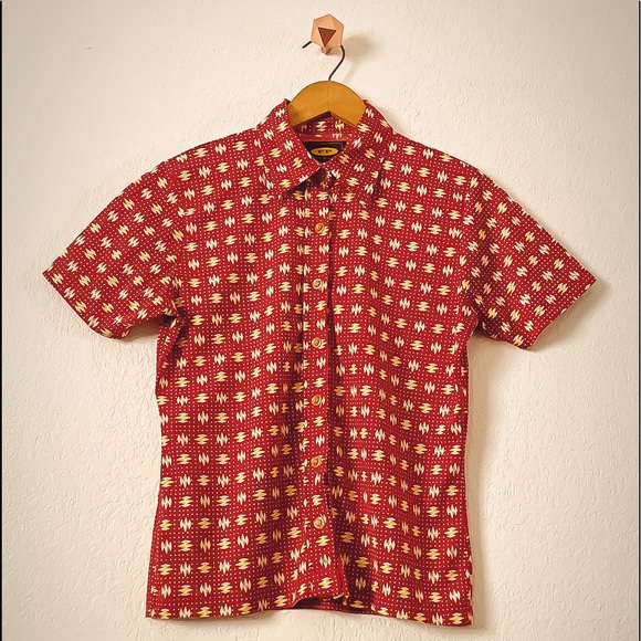 Vintage Free People button up, sz small - Picture 1 of 2